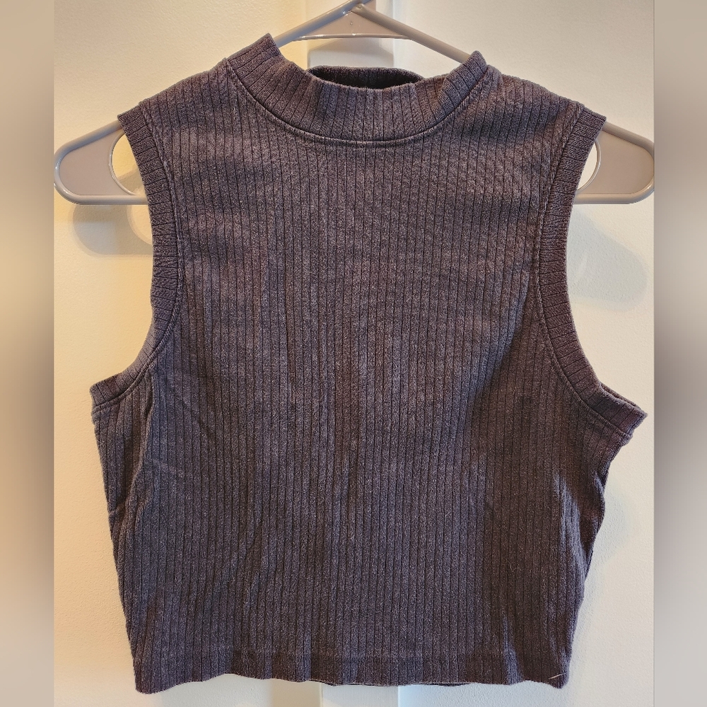 Roxy Ribbed Women's High-Neck Sleeveless Shirt